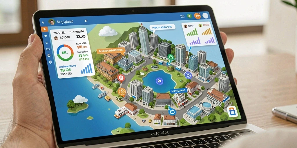 Tampilan antarmuka AGENHOKI yang modern dan user-friendly.