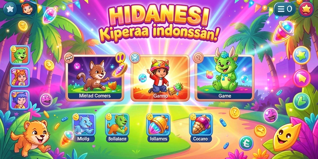 Tampilan menu utama yang menarik dan mudah dinavigasi.