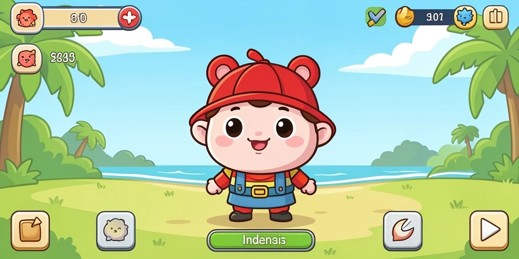 Tampilan antarmuka NEOPARTY yang menarik dan sederhana.