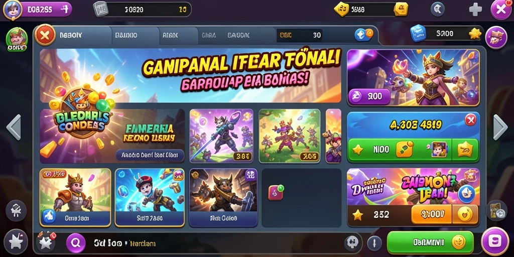 Tampilan layar utama yang menarik dan intuitif.