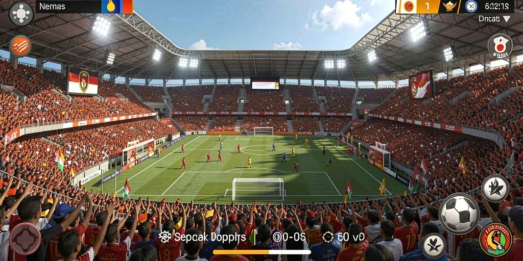 Tampilan level yang menawan dan atmosfer mendebarkan.