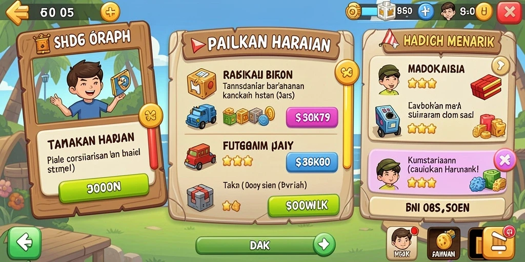 Tangkapan layar permainan slot yang menarik.